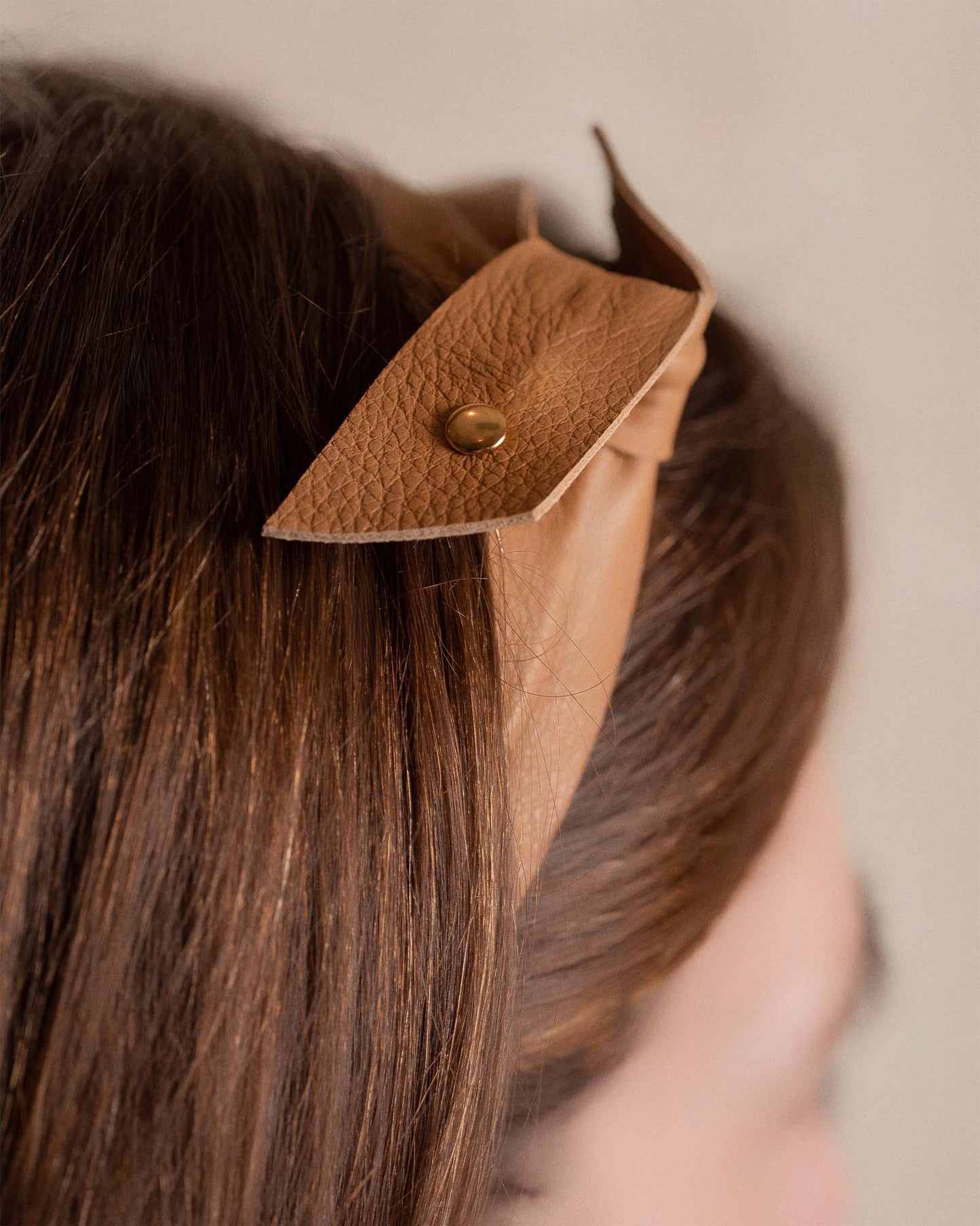 Leather Band Long Bendable Camel