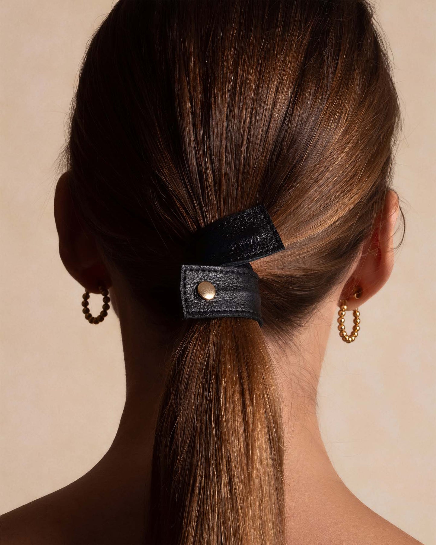 Leather Band Short Bendable Black