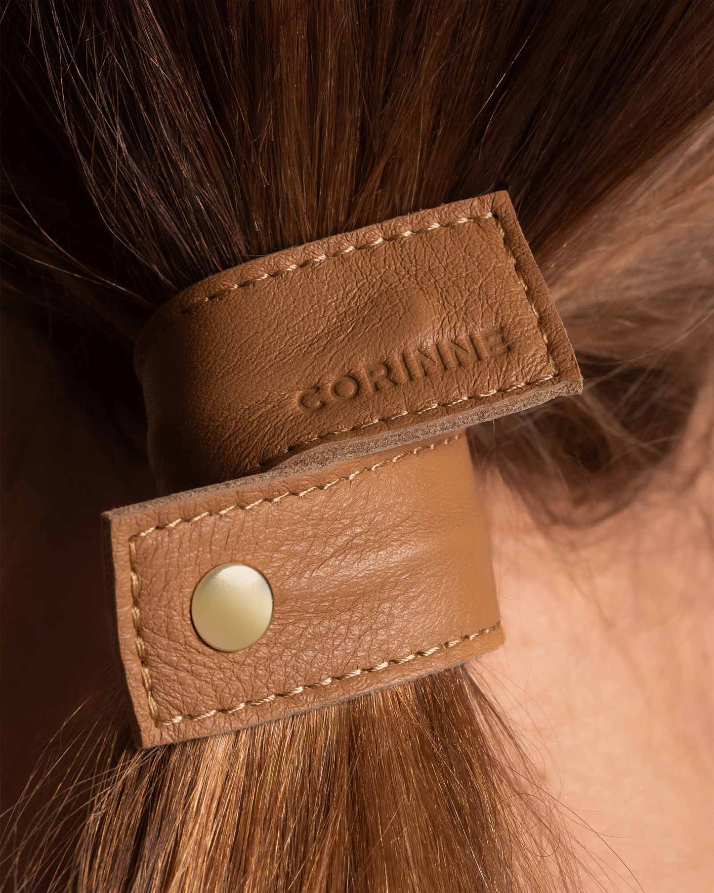 Leather Band Short Bendable Camel