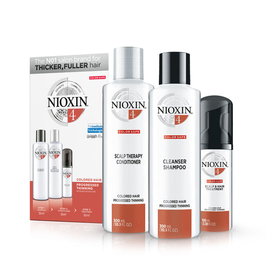 NIOXIN THREE PART SYSTEM KIT - (150ml + 150ml + 50ml) - System 4 Kit - 1 x Kit