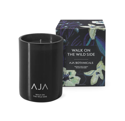 AJA Botanicals - Walk on the Wild Side Single Wick Candle Black 250g