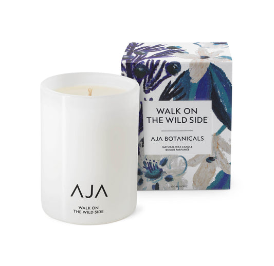 AJA Botanicals - Walk on the Wild Side Single Wick Candle White 250g
